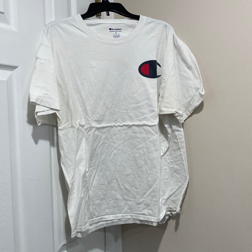 White Mens Champion T-shirt